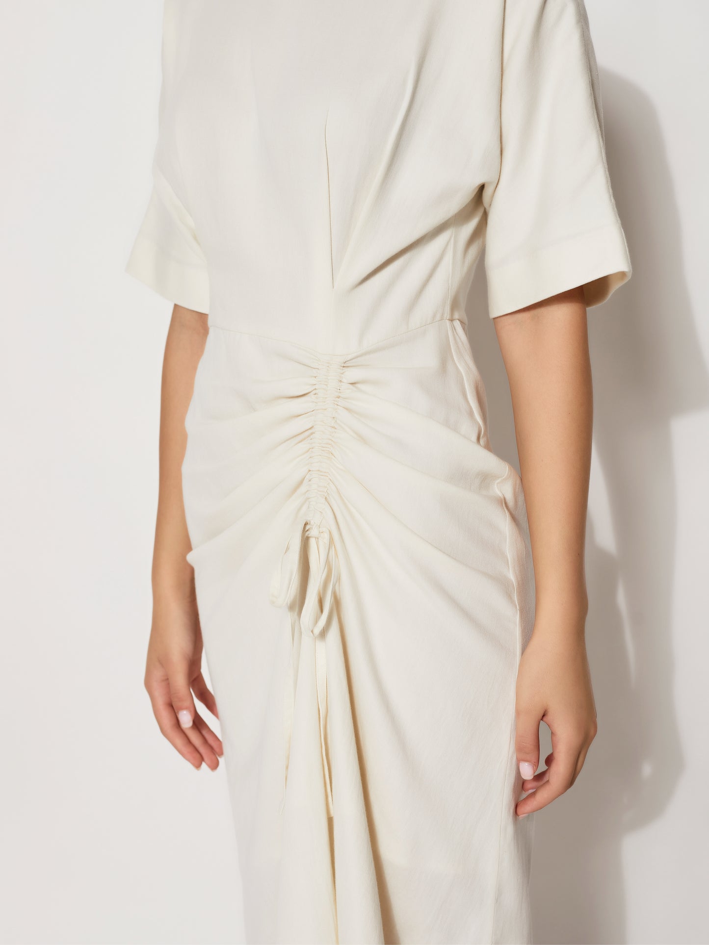 Ruched Drape Dress